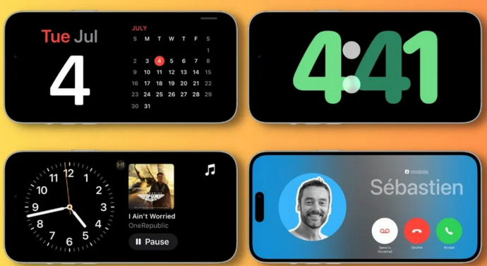 淮北苹果手机维修分享iOS17横屏充电待机显示有什么好处 